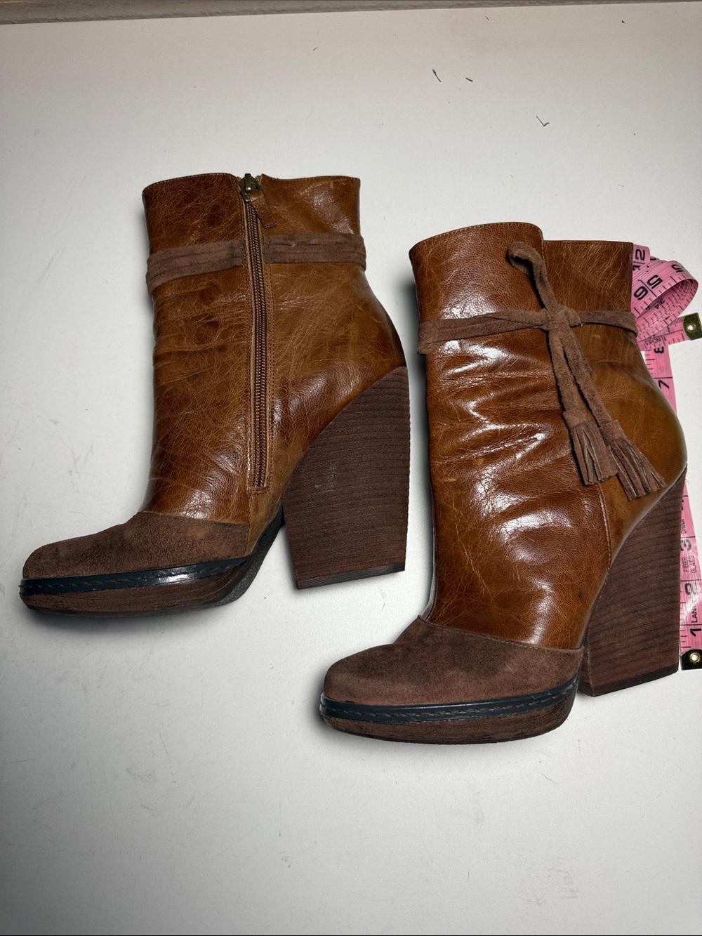 Hinge Dana Platform Wedge Ankle Boots